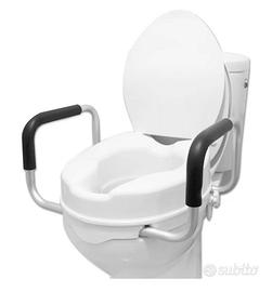 Rialzo per wc con braccioli e coperchio