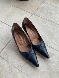 Scarpe nere con tacco