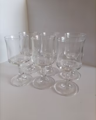 Calici Vetro Vintage (6+6) per Amaro e Liquore