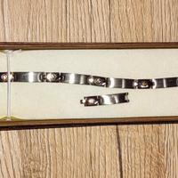 Bracciale d'acciaio con punti d'orati