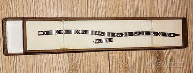 Bracciale d'acciaio con punti d'orati