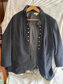 Giacca con bottoni decorativi chiusura cerniera