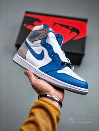 Scarpe da basket alte Air Jordan 1 "True Blue"40