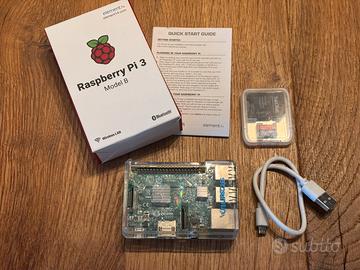Raspberry Pi 3 Model B + Monitor Touch + Accessori