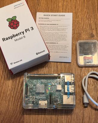 Raspberry Pi 3 Model B + Monitor Touch + Accessori
