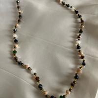Collana in perle multicolori