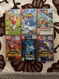 Giochi Nintendo Switch ( Mario - Pokemon - Sonic )