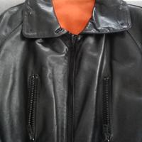 Giacca in pelle Polizia vintage