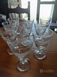 bicchieri vintage da liquore 