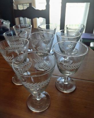 bicchieri vintage da liquore 