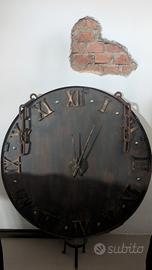 Orologio gigante industriale 103 cm fatto a mano 