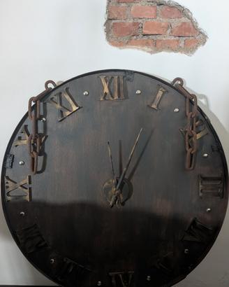 Orologio gigante industriale 103 cm fatto a mano 