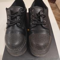 Scarpe CafèNoir donna francesina nere 36 basse 