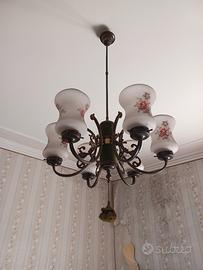 lampadario ottone 