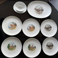 Set Porcellana Bavaria  Anni '70 - 8 pezzi