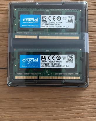 ram 8gb ddr3l Crucial