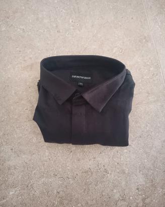 Camicia Nera Emporio Armani ragazzo 14 anni