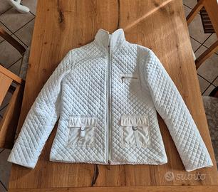 Giubbotto mezza stagione trapuntato bianco TG XL