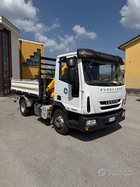 Iveco Eurocargo K 75q.li gru, ribaltabile,40.000km
