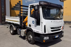 Iveco Eurocargo K 75q.li gru, ribaltabile,40.000km