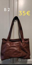 borsa marrone in pelle