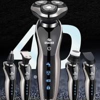 Rasoio Elettrico 5in1 Barba Uomo con Rifinitore