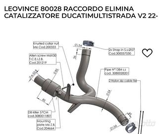 Decat Leovince  per Ducati Multistrada V2 2022/202