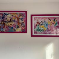 Puzzle Clementoni - 3 pezzi + 1cornice bianca