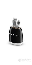 SMEG Blocco/ceppo portacoltelli + 6 coltelli coord
