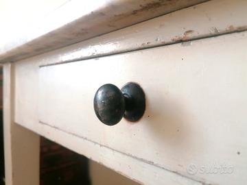 Tavolino da cucina e sedia con vano anni '50