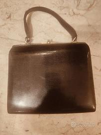 BORSA PITONE  MARRONE VINTAGE