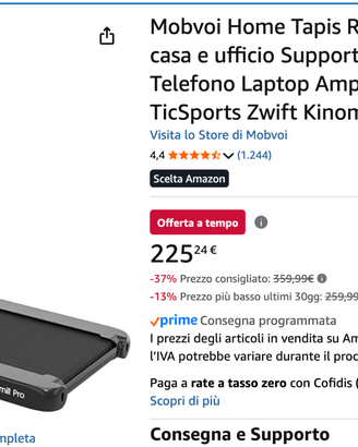 Tapis Roulant Salva Spazio