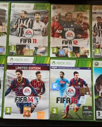 XBOX360 FIFA dal 10 al 15 + PES2008