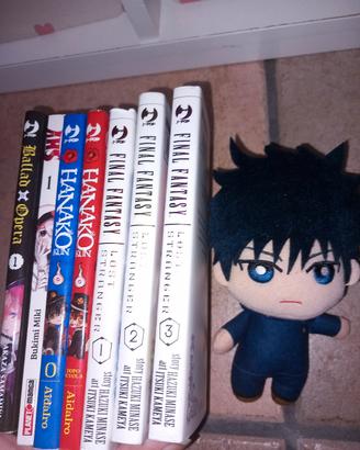 manga vari,se comprati insieme,peluche in omaggio!