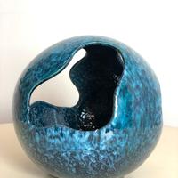 Vaso in Ceramica Modernista Anni 70 Made in Italy