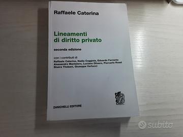 Libro "Lineamenti di diritto privato"