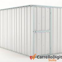 deposito attrezzi giardino 175x307cm 5,4mq bianco