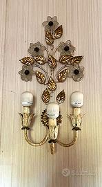Applique vintage italiana 3 luci