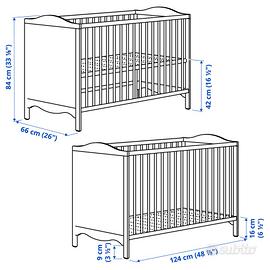 Lettino culla IKEA con sponde