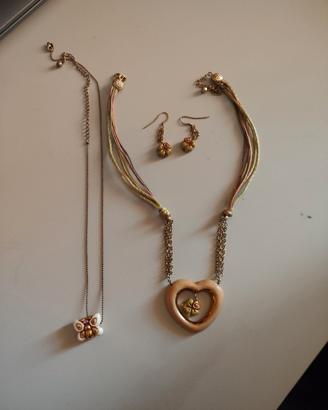 collana e orecchini +ciondolo Thun
