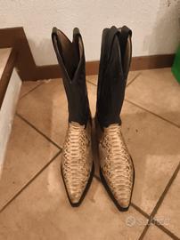 stivali texani fatti a mano