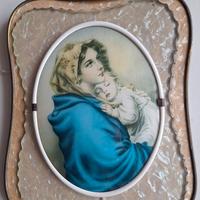 Arte sacra. Antico quadro Madonna con Bambino 