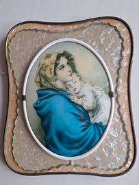 Arte sacra. Antico quadro Madonna con Bambino 