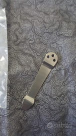 Clip titanio per spyderco