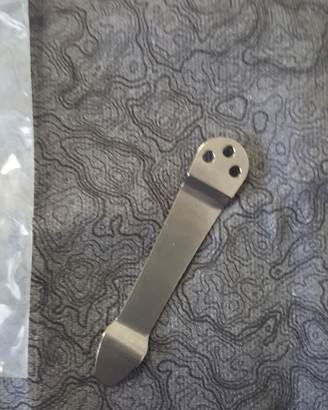 Clip titanio per spyderco
