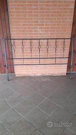 testata e pediera ferro battuto 