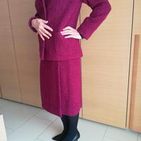 Completo donna lana cotta fucsia