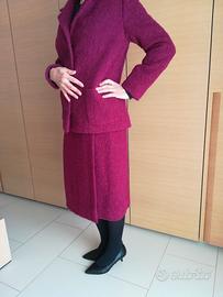 Completo donna lana cotta fucsia