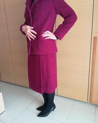 Completo donna lana cotta fucsia