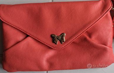 pochette fix design rosa corallo